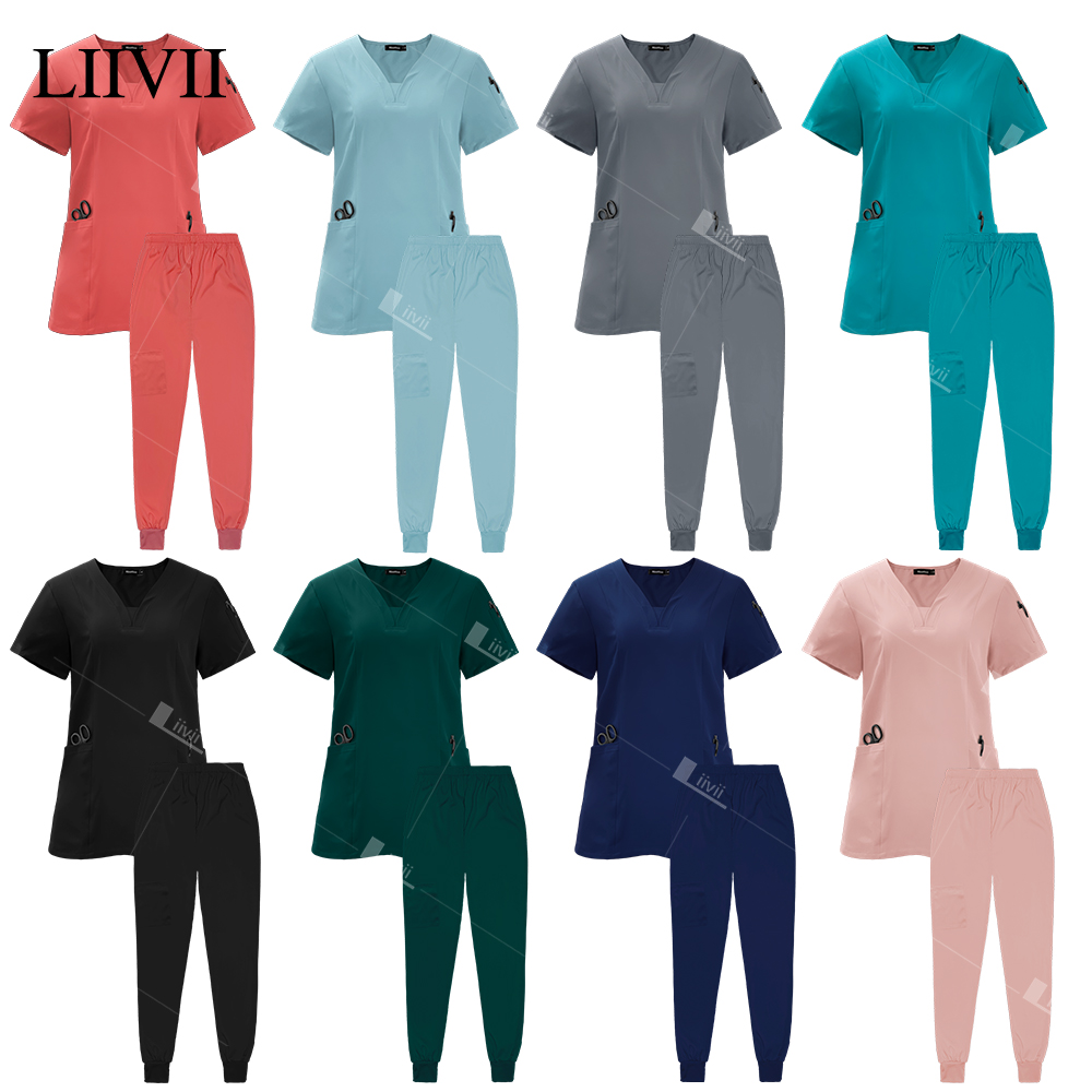 Vet Tech Accessories - Surgical Uniforms Woman Scrub Set Medical