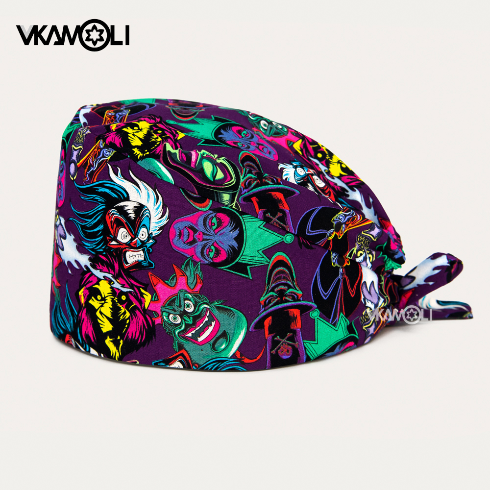 Vet Tech Accessories - Fashionable men's surgical cap Scrubs hats