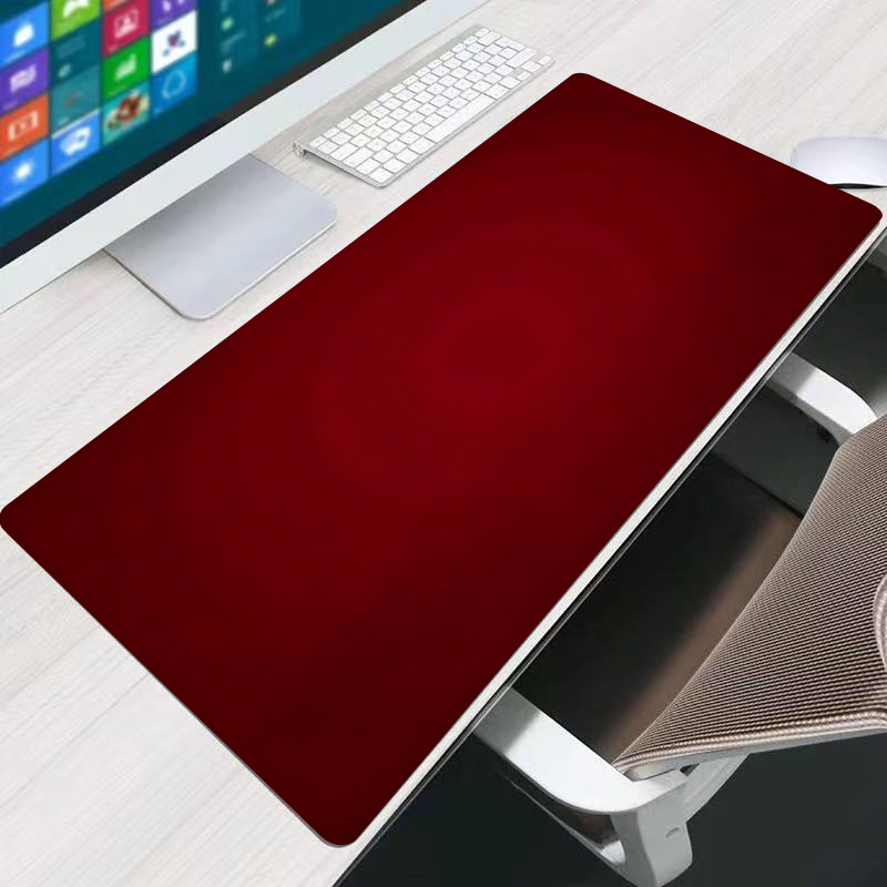 Tech Accessories For Office Desk - Red Mouse Pad Office Extended Desk