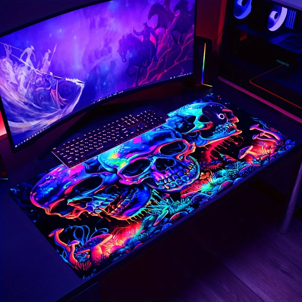 Graffiti Art Skull Mouse Pad 9 - Tech Table Accessories 评论和价格
