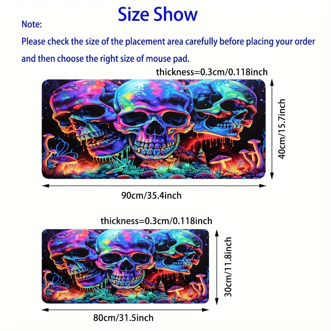 Graffiti Art Skull Mouse Pad 9 - Tech Table Accessories 评论和价格