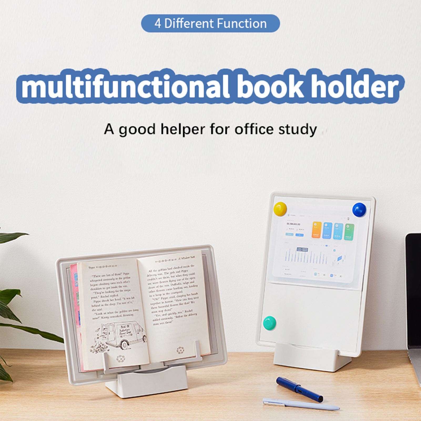 Book Stand Holder Portable Mul - Pen Holder Magnetic 评论和价格