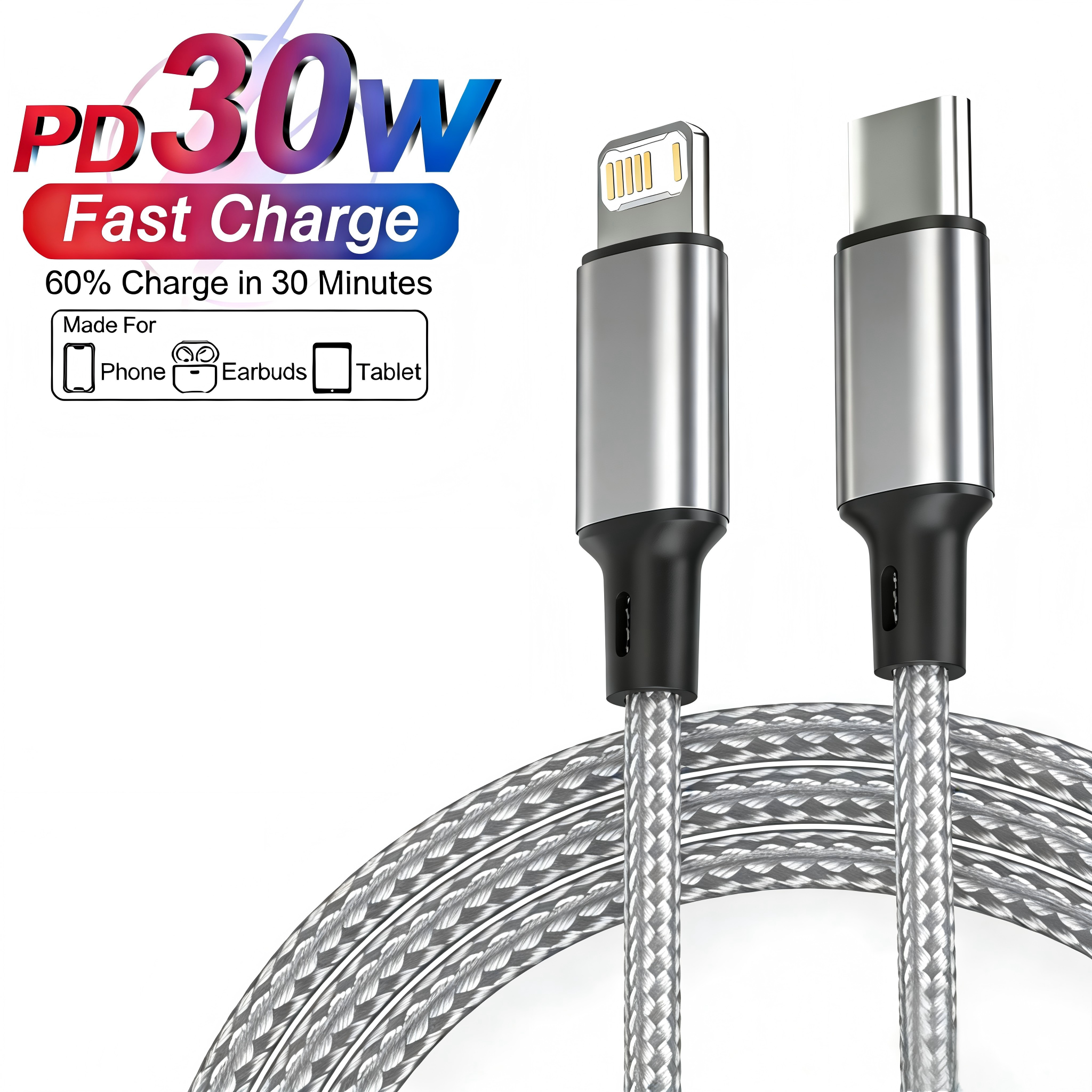 PD 30W USB Cable For iPhone 14 - Tech Accessories Apple 评论和价格