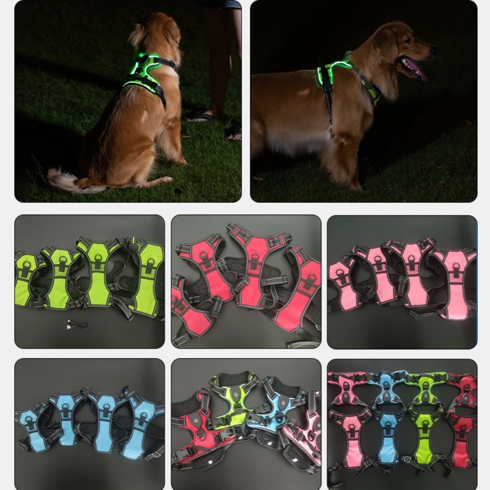 Light Up LED Dog Harness Recha - Tech Dog Accessories 评论和价格