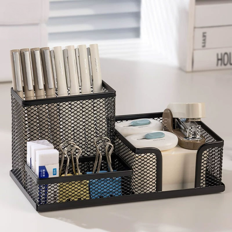 Mesh Pen Holder for Desk 3 Com - Tech Accessories For Office Desk 评论和价格