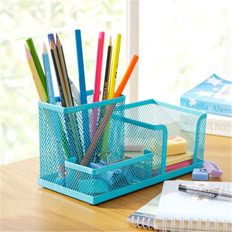 Mesh Pen Holder for Desk 3 Com - Tech Accessories For Office Desk 评论和价格