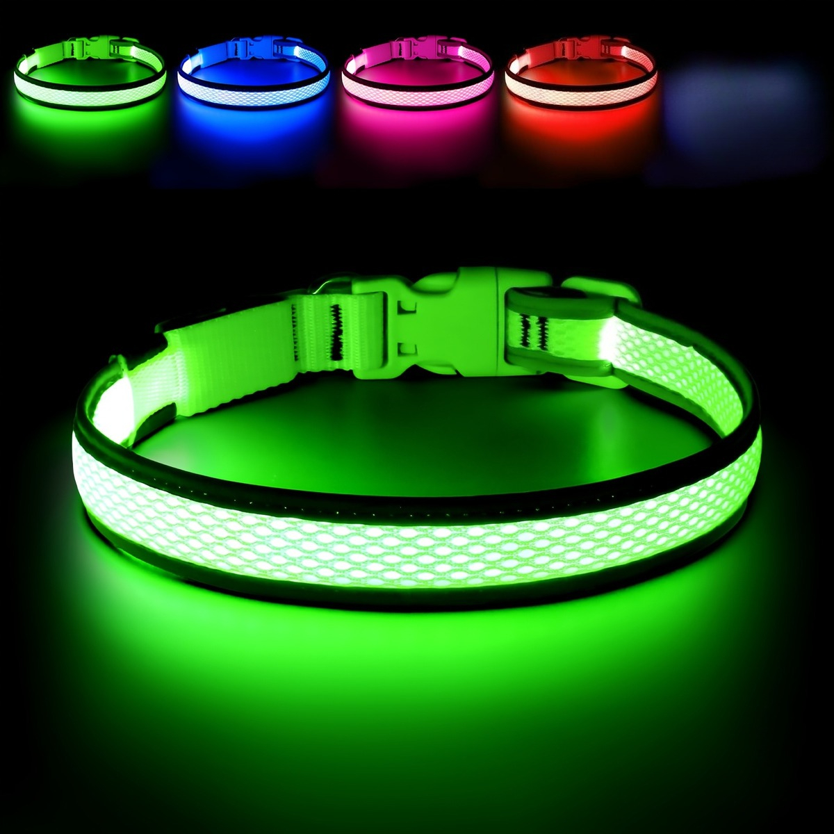 USB LED Dog Collar Lights - Ad - Tech Dog Accessories 评论和价格