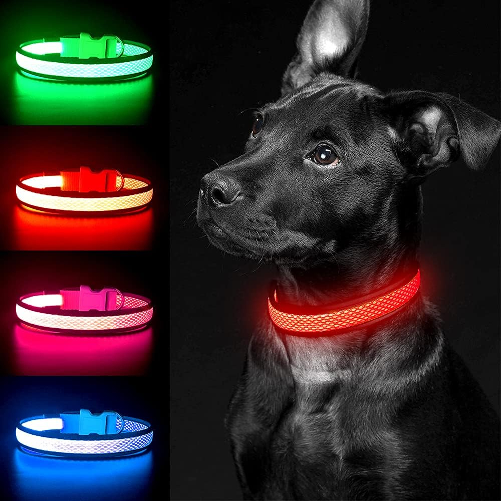 USB LED Dog Collar Lights - Ad - Tech Dog Accessories 评论和价格