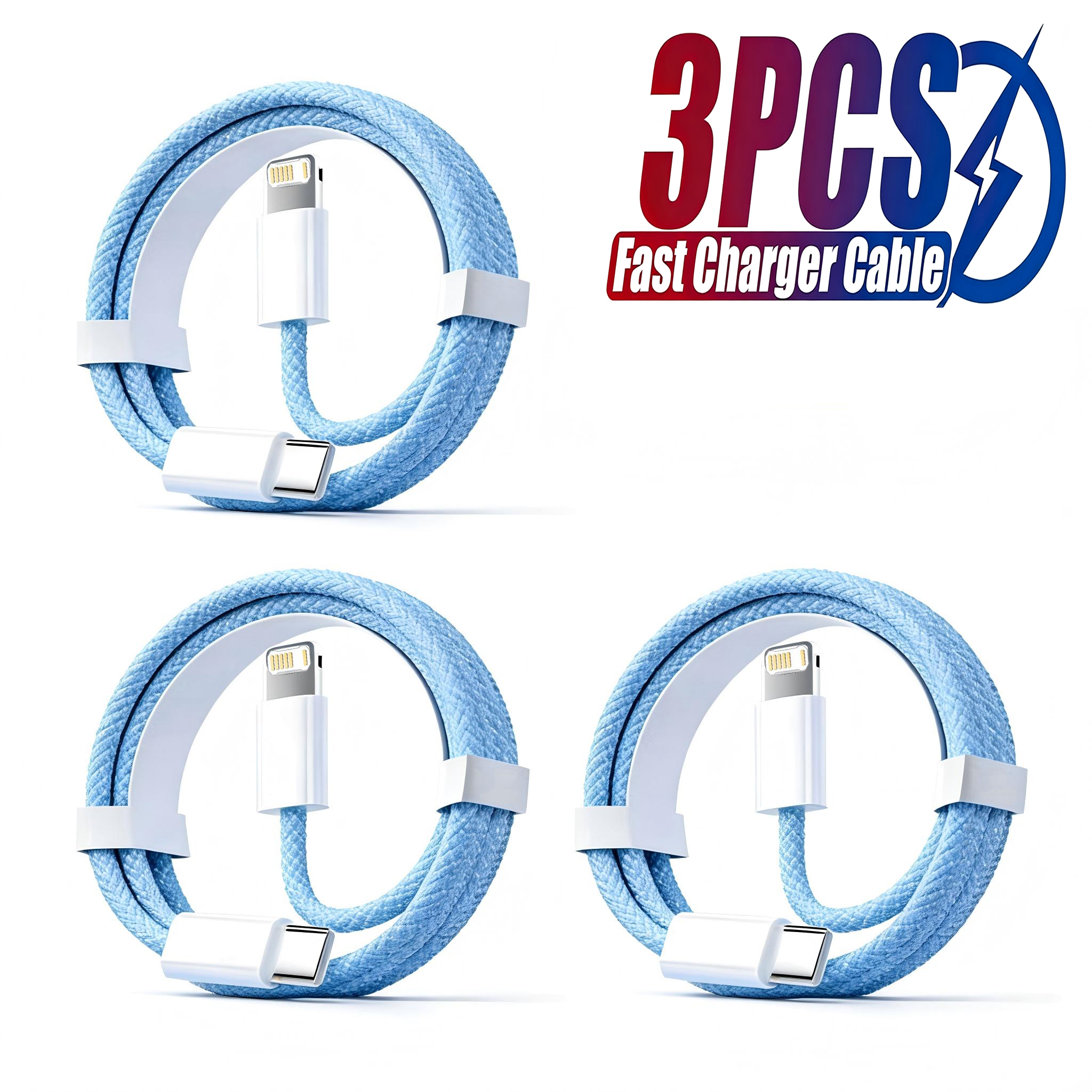 3PCS PD 30W USB Cable For iPho - Tech Accessories Apple 评论和价格