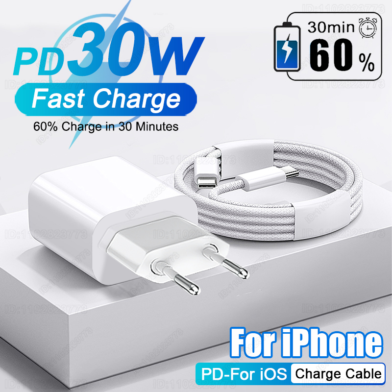 PD 30W Fast Charger For iPhone - Tech Accessories Apple 评论和价格