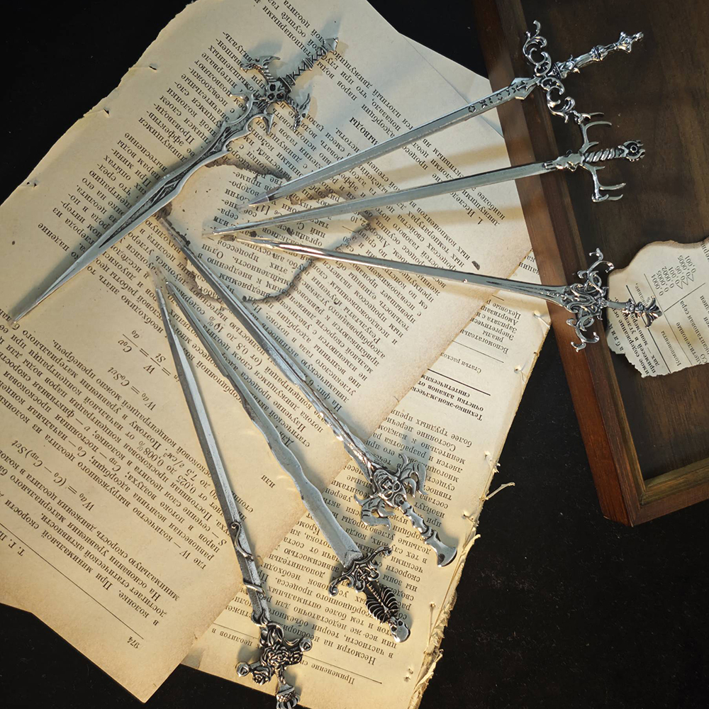 1pc Gothic Style Metal Sword H - Vintage Tech Accessories 评论和价格