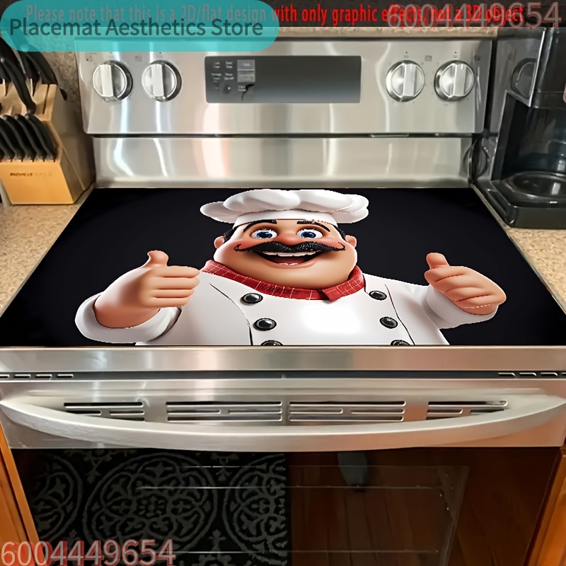 Cartoon Chef Stove Top Protect - Tech Table Accessories 评论和价格