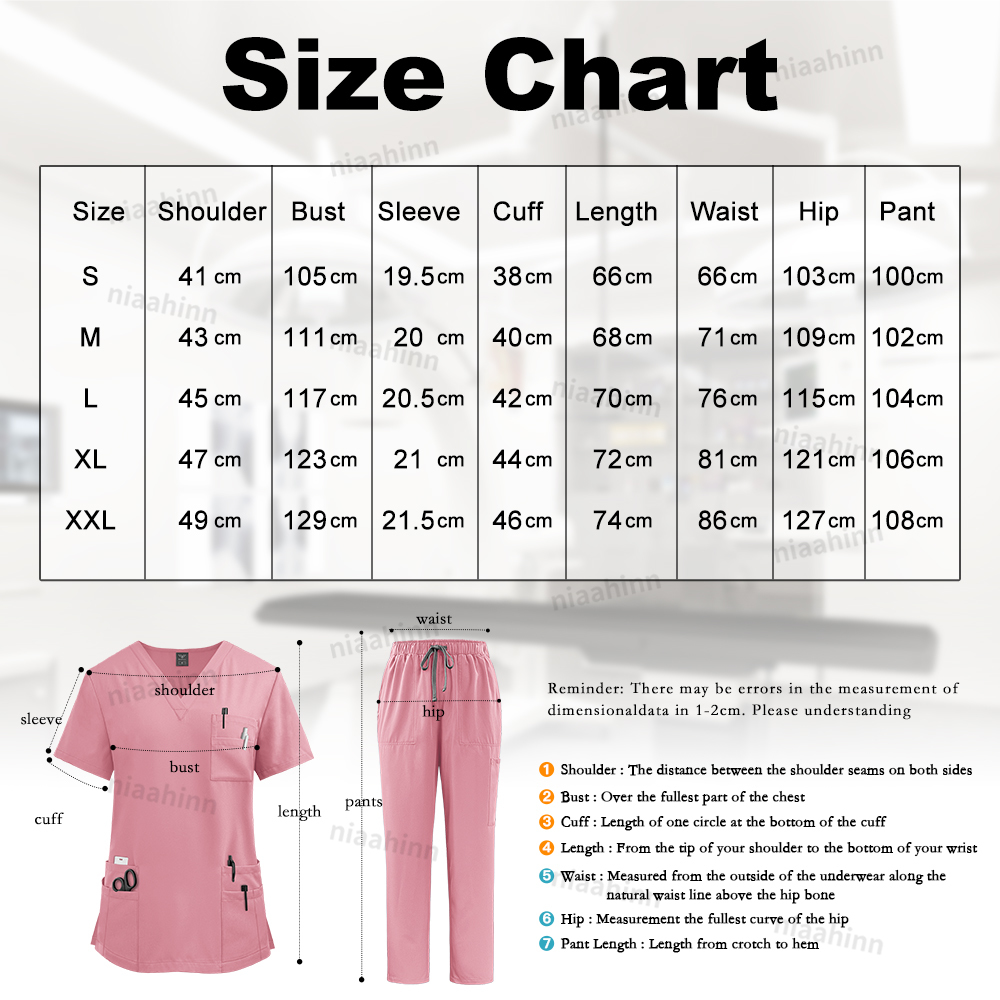 Multicolor Scrubs Uniform Wome - Vet Tech Accessories 评论和价格