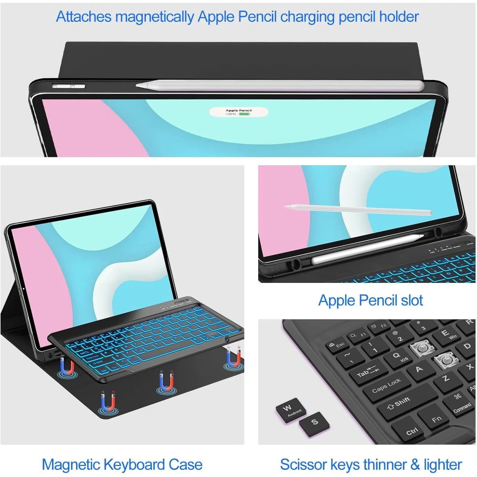 Keyboard Case & Mouse for Xiao - Pen Holder Magnetic 评论和价格