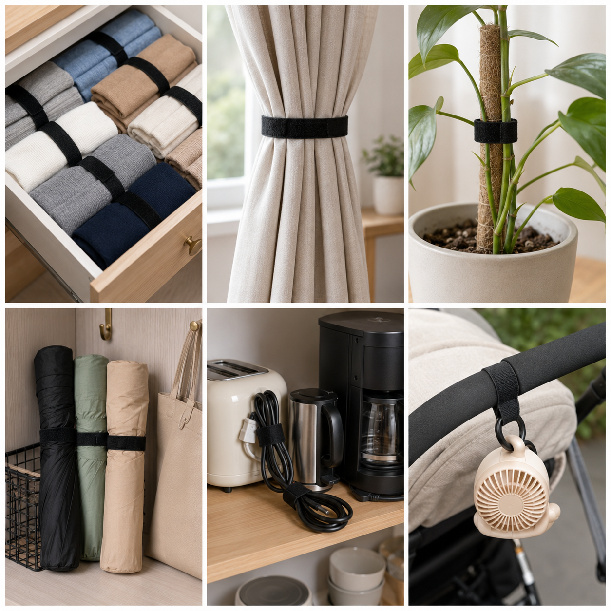 Velcros Straps Reusable Organi - Tech Table Accessories 评论和价格
