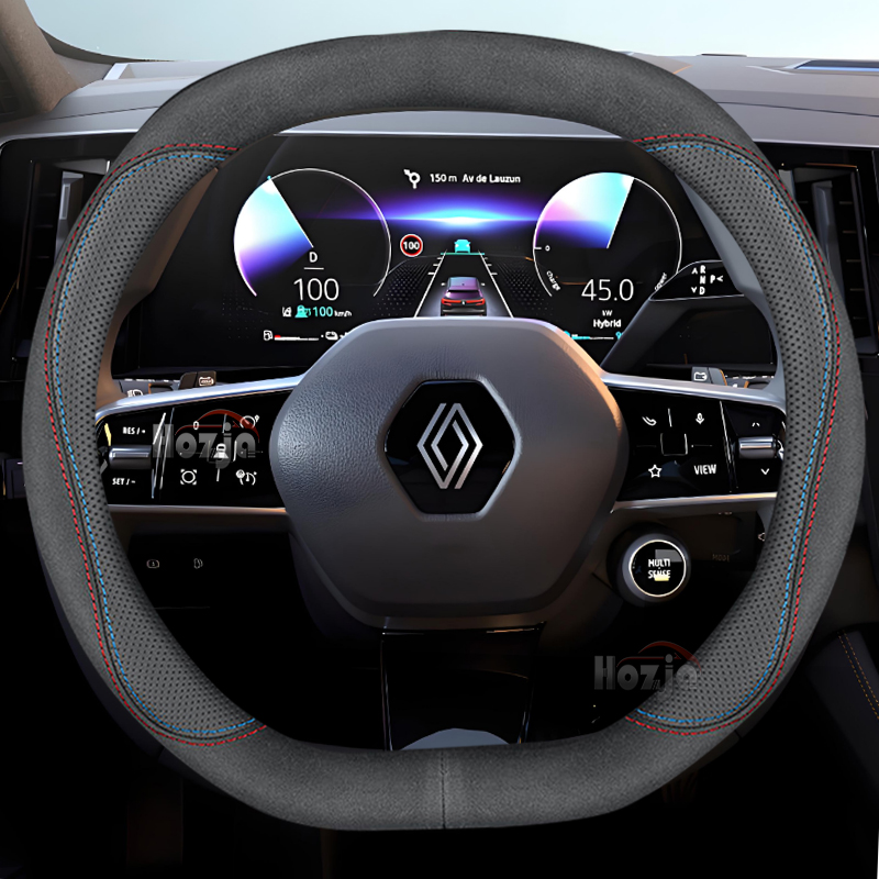Leather Car Steering Wheel Cov - Tech Accessories Renault 评论和价格