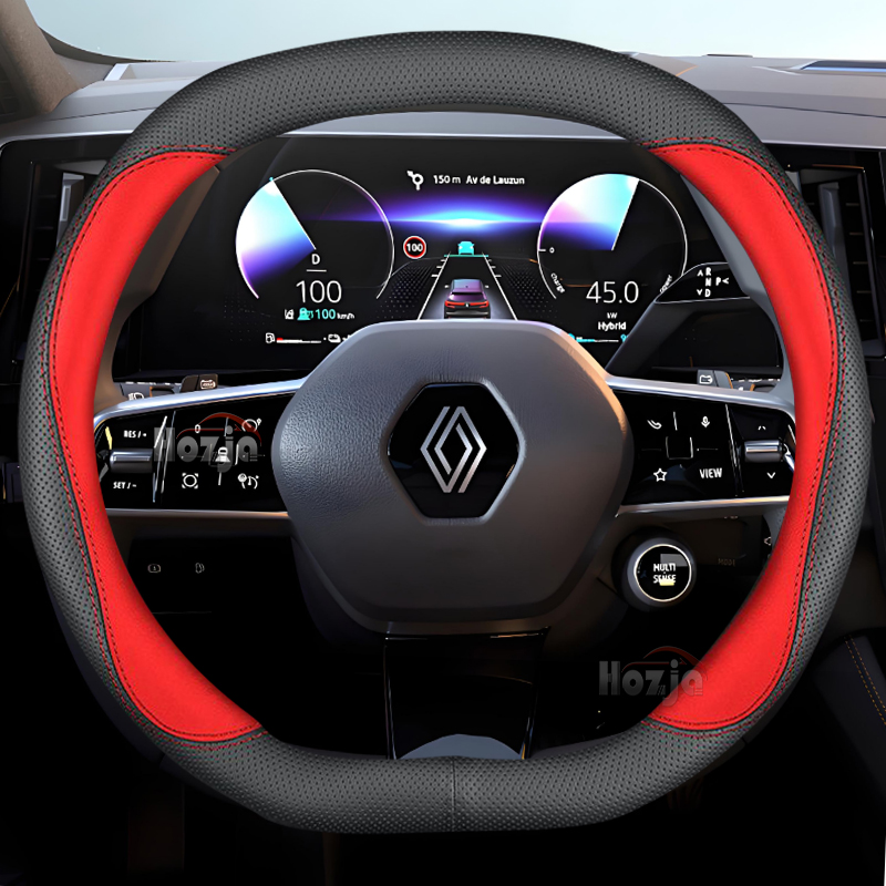 Leather Car Steering Wheel Cov - Tech Accessories Renault 评论和价格