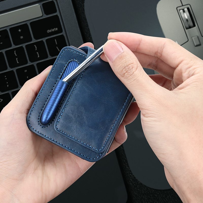 PU Leather Flip Mobile Phone B - Pen Holder Magnetic 评论和价格