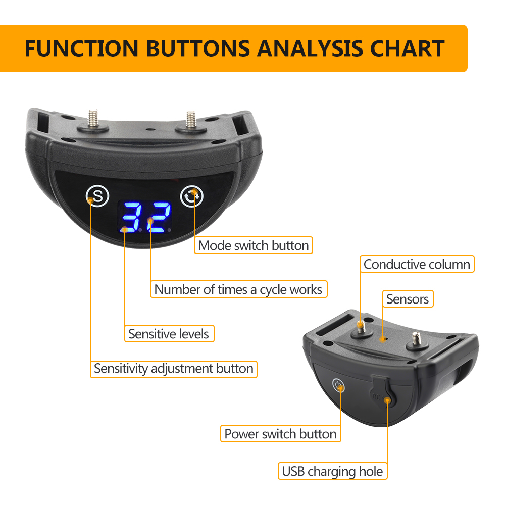 Bark Shock Collar for Dogs Aut - Tech Dog Accessories 评论和价格