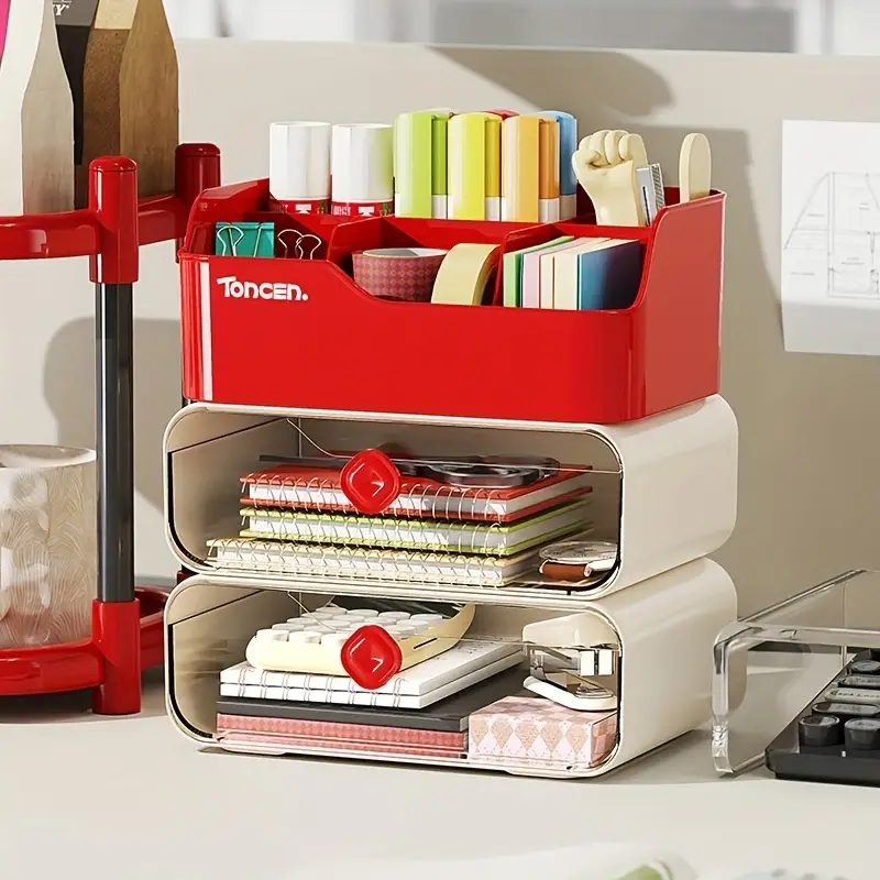 3 Layers Desk Organizer With D - Tech Accessories For Office Desk 评论和价格