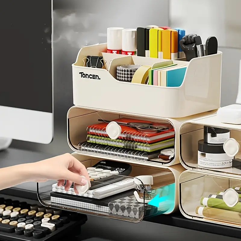 3 Layers Desk Organizer With D - Tech Accessories For Office Desk 评论和价格