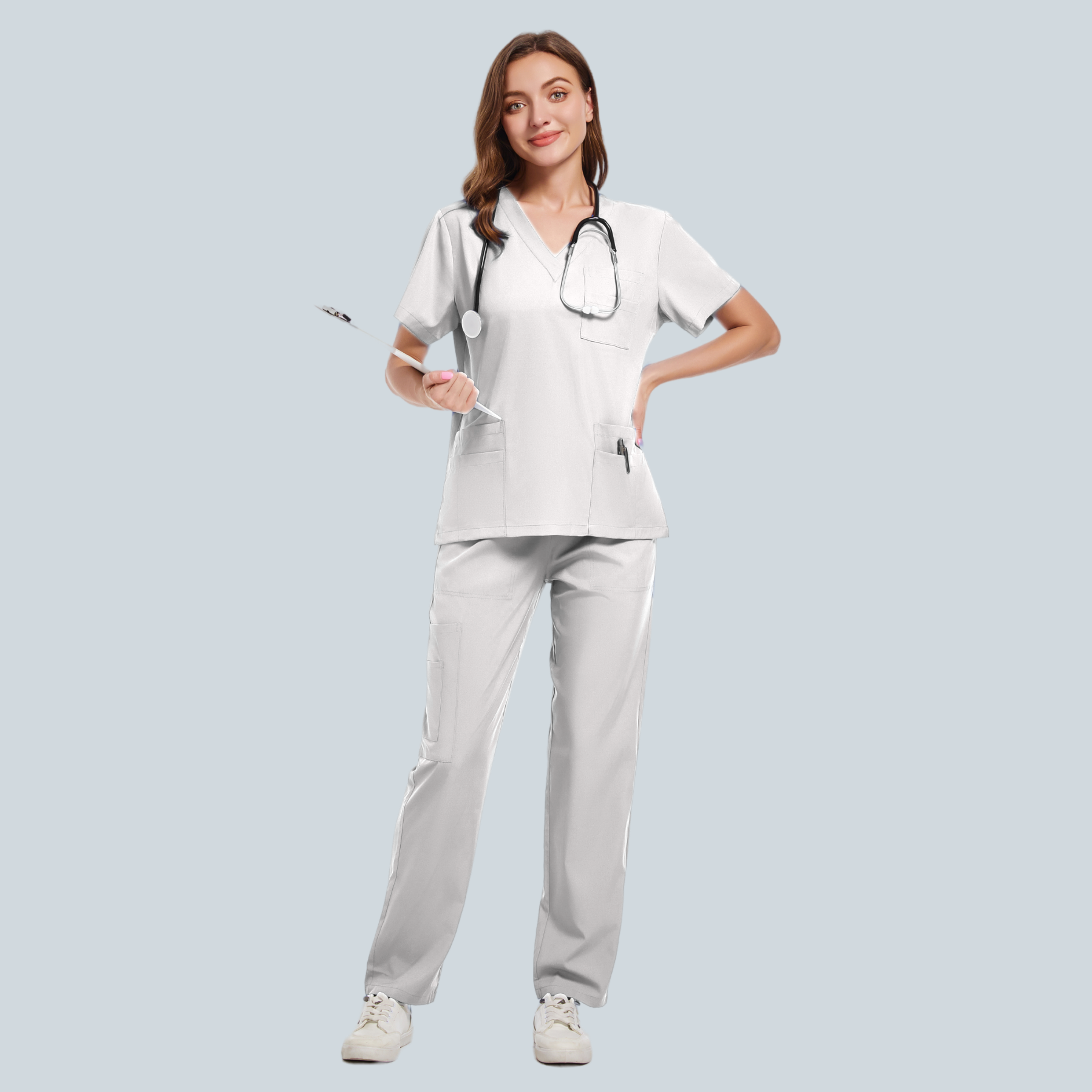 New Nurse Uniform Woman Hospit - Vet Tech Accessories 评论和价格