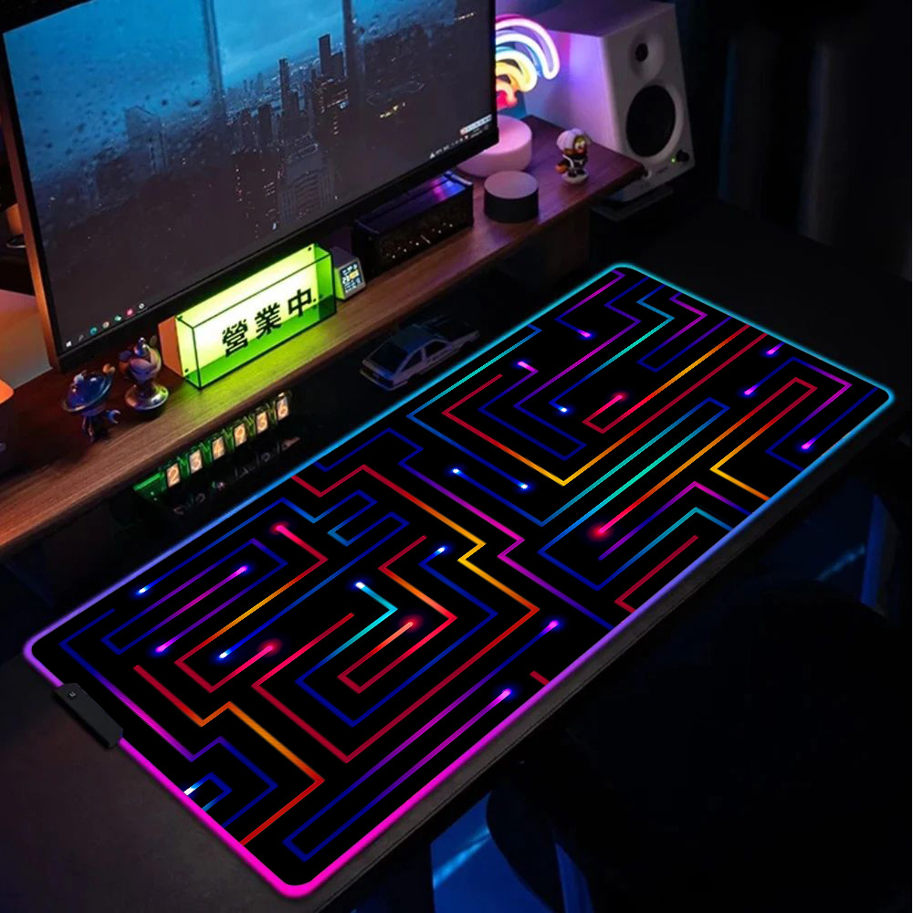 Xxl Mouse Pad 900x400 Neon Cir - Tech Table Accessories 评论和价格