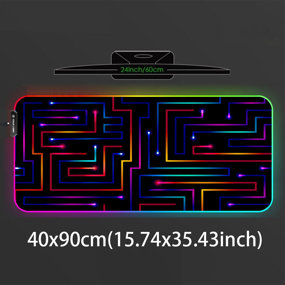 Xxl Mouse Pad 900x400 Neon Cir - Tech Table Accessories 评论和价格